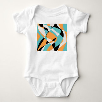 Body Para Bebê Abstrato Waves - Design sem costura padrão