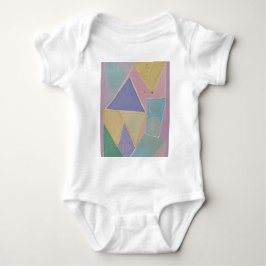 Body Para Bebê Abstratos Serenos: Um Sonho Pastel