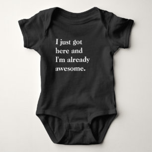 Body Para Bebê Acabei de chegar e já sou incrível