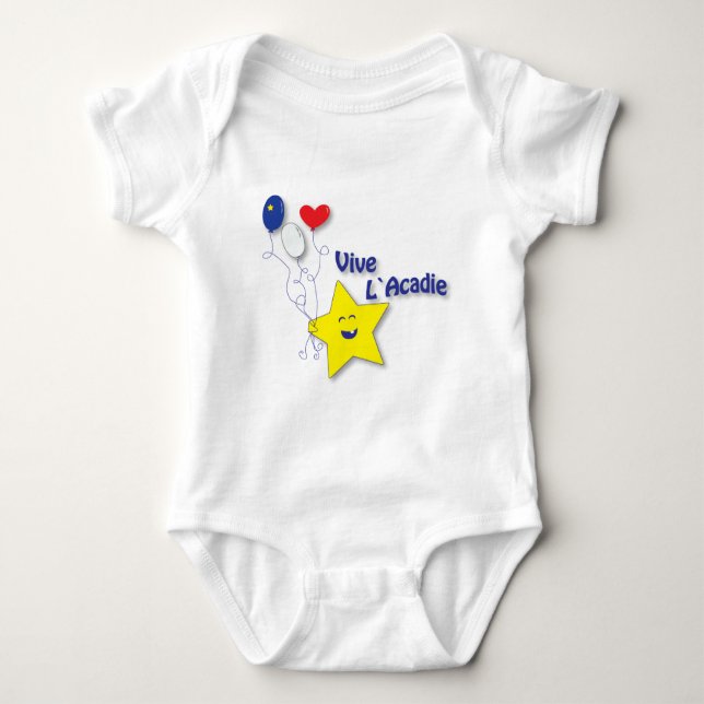 Body Para Bebê acadienne l'étoile (Frente)