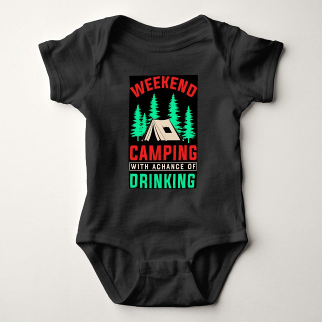 Body Para Bebê Acampamento é Cerveja Incrível TornaIncrível-67357 (Frente)