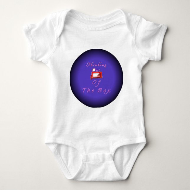 Body Para Bebê Acho que fora da caixa. (Frente)