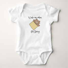 Body Para Bebê Acorda-me quando for primavera, bebé 