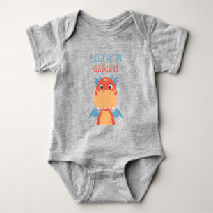 Body Para Bebê Acredite em si mesmo Dragão