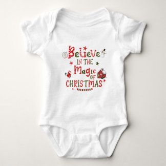 Body Para Bebê Acredite na magia do natal