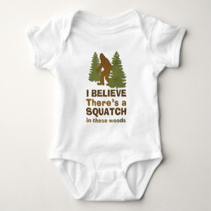Body Para Bebê Acredito que há um SQUATCH nesta floresta