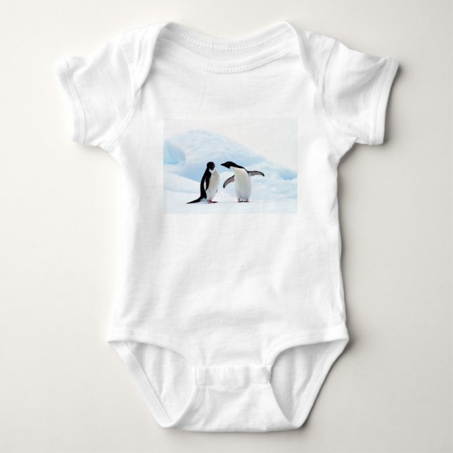Body Para Bebê Adelie Penguins (Frente)