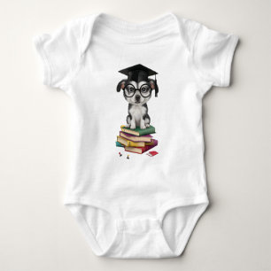 Body Para Bebê Adesivo de Cão de Graduação Inteligente - Pup Boni