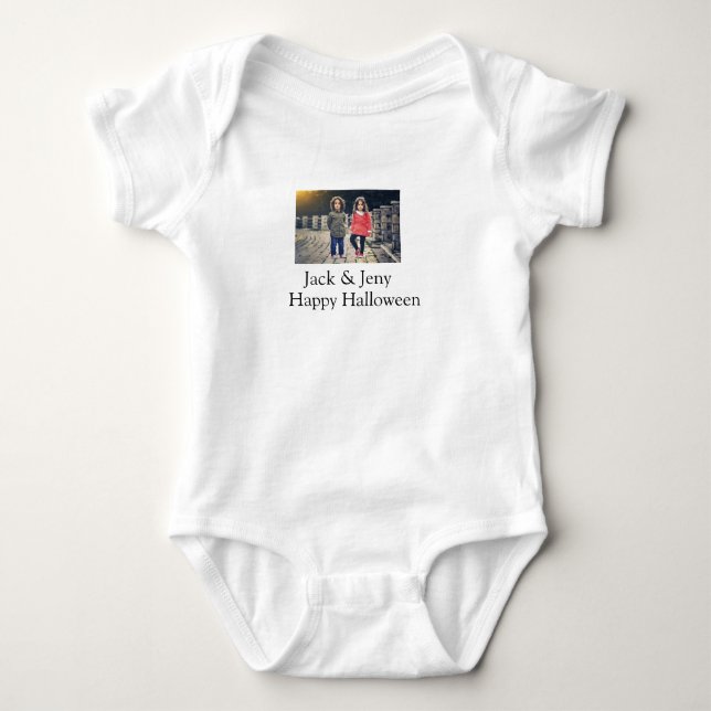 Body Para Bebê adicionar o nome do texto da foto (Frente)
