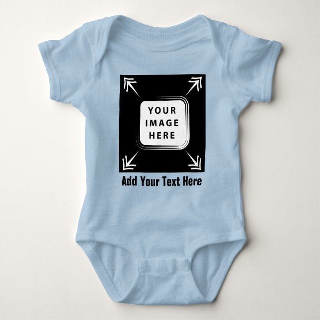 Body Para Bebê Adicionar presentes personalizados para bebês do T (Frente)