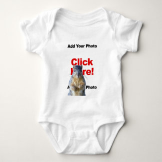 Body Para Bebê Adicione Um Foto Personalizada De Bebê Esquilo