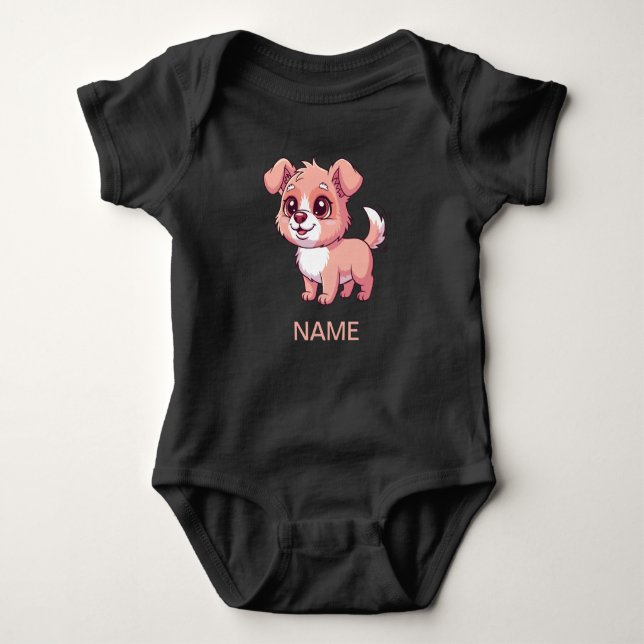 Body Para Bebê Adorable Puppy Baby Bodysuit (Frente)