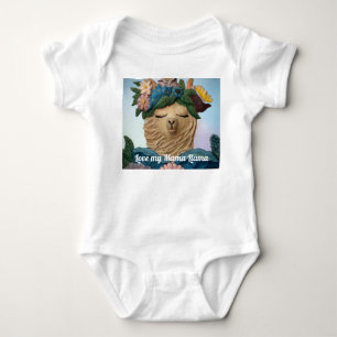 Body Para Bebê Adorável Amor minha mãe Llama veste bebê