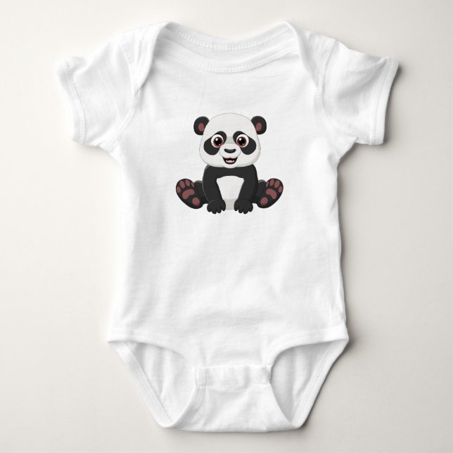 Body Para Bebê Adorável Baby Panda Love (Frente)