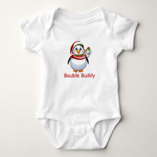 Body Para Bebê Adorável Bauble Buddy Penguin Natal