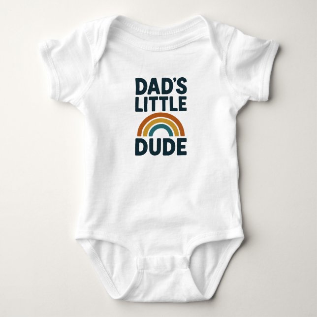 Body para Bebê Adorável com "Pequeno Cara do Papai (Frente)