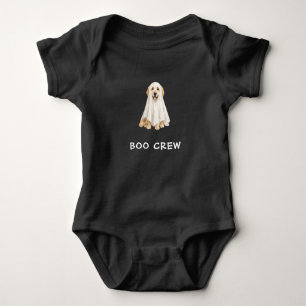 Body Para Bebê Adorável Fantasma de Halloween do Golden Retriever