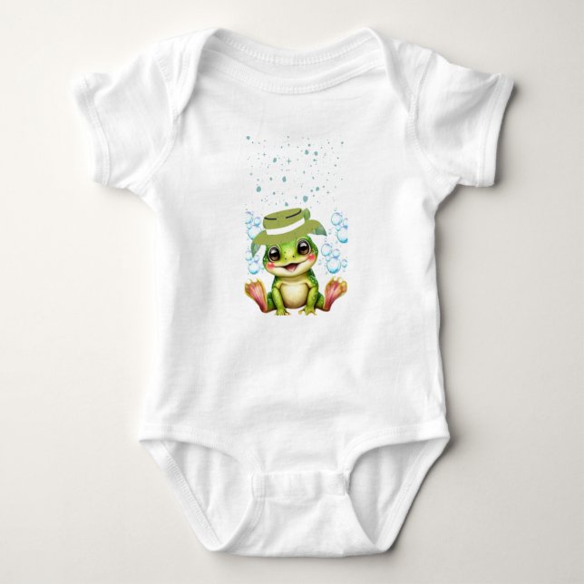Body Para Bebê Adorável Froggy Baby Bodyfato. (Frente)