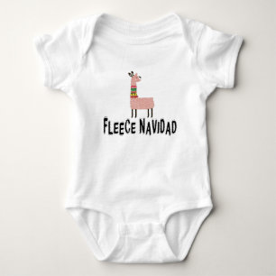 Body Para Bebê Adorável Llama num lenço de inverno