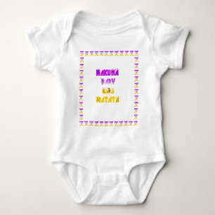 Body Para Bebê Adorável Roxo e Amarelo Hakuna Matata Baby Kids G