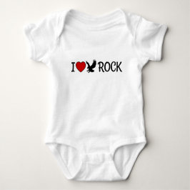Body Para Bebê Adoro Águia Rock California Red Heart