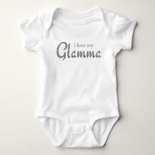 Body Para Bebê Adoro o fato de bebê Glamma