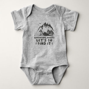 Body Para Bebê Adventure Aguarda Vamos Ir Encontrá-Lo