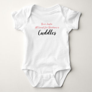 Body Para Bebê Afagos do Natal