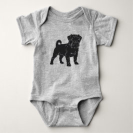 Body Para Bebê Affenpinscher