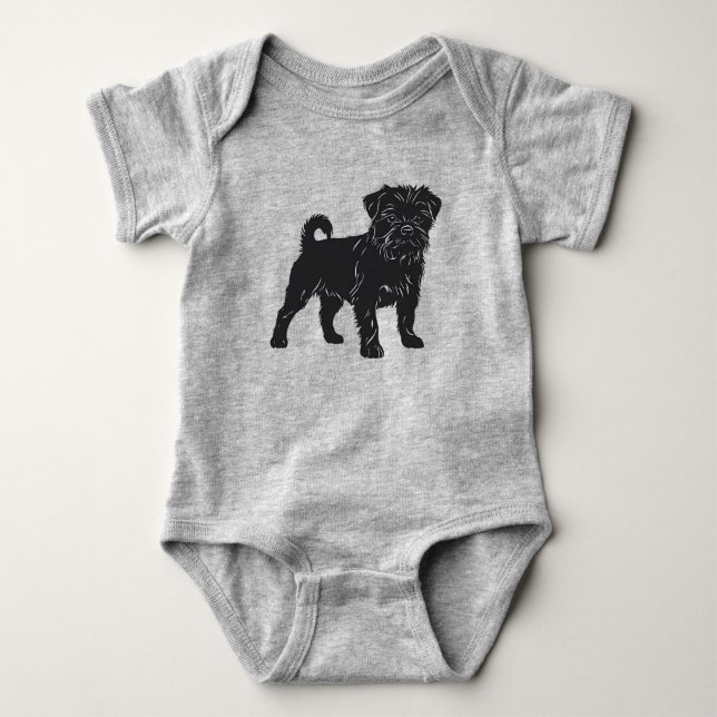 Body Para Bebê Affenpinscher (Frente)