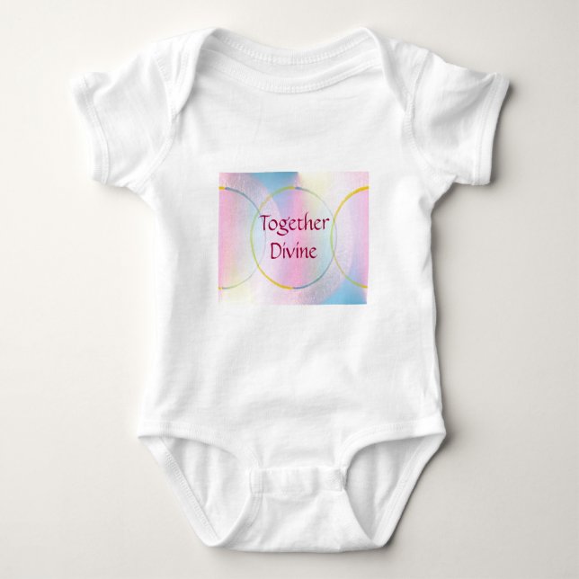 Body Para Bebê Afirmação positiva junto divina (Frente)