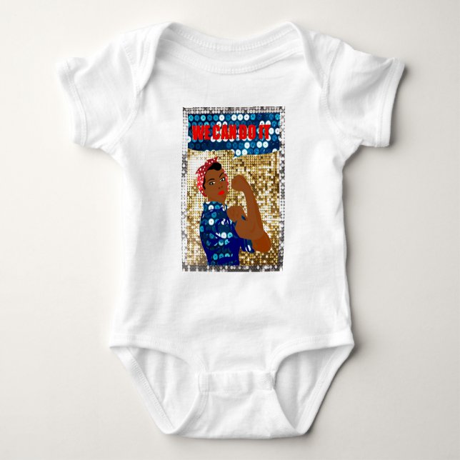 Body Para Bebê africano rosie o riveteiro (Frente)