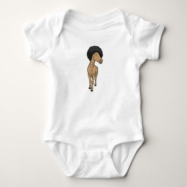 Body Para Bebê Afro de Cavalo (Frente)