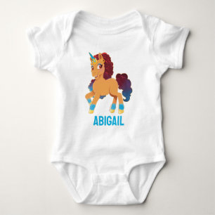 Body Para Bebê Afro Unicorn   Divino Prancing