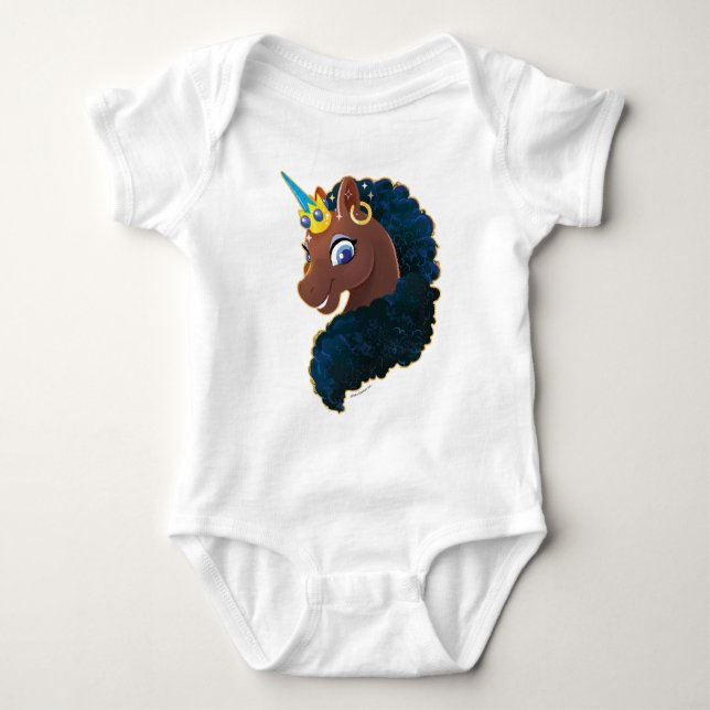 Body Para Bebê Afro Unicorn | Magia (Frente)