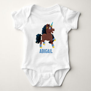 Body Para Bebê Afro Unicorn   Magical Prancing