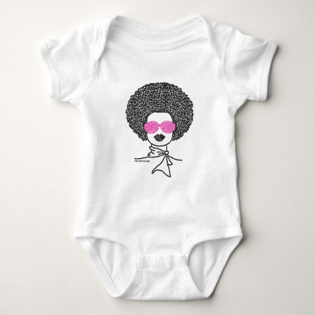 Body Para Bebê Afros e sombras (Frente)