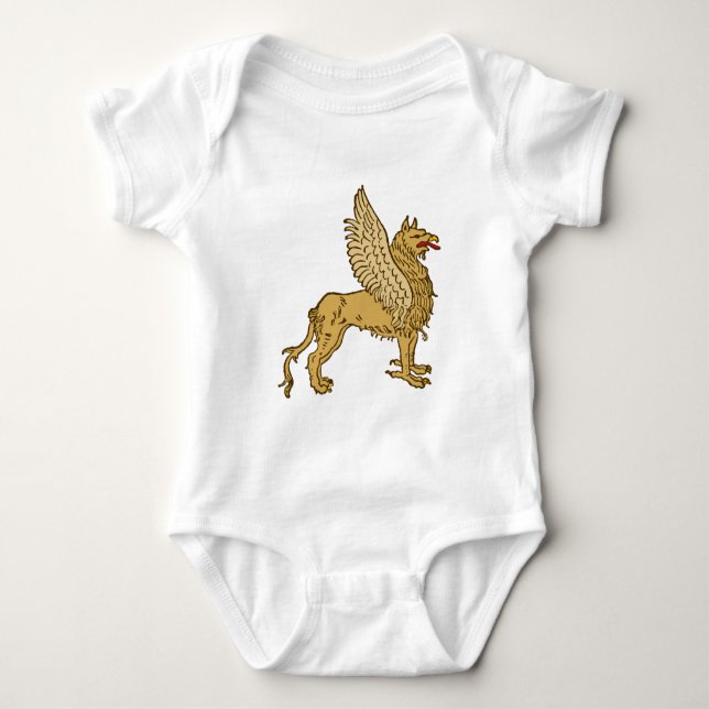 Body Para Bebê Agarras griffin gryphon (Frente)