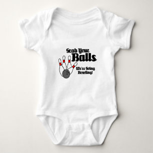 Body Para Bebê Agarre suas bolas, nós são rolamento indo!