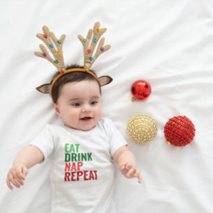 Body Para Bebê Agenda de Natal do Bebê