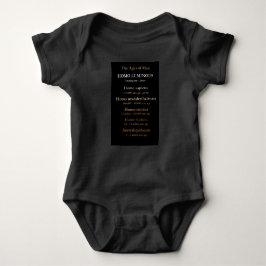 Body Para Bebê Ages Of Man Baby One-Piece Bodysuit