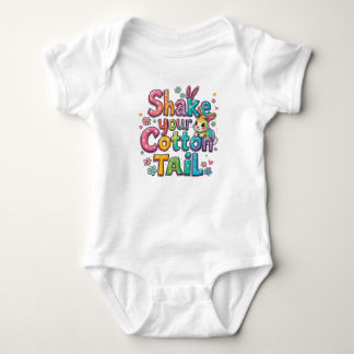 Body Para Bebê Agite Sua Cauda De Algodão