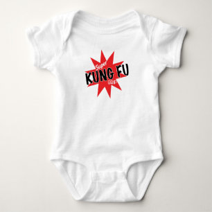 Body Para Bebê Agora com o aperto super de Kung Fu!