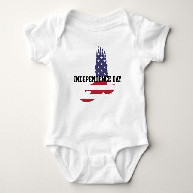 Body Para Bebê Águia do Dia da Independência (Frente)