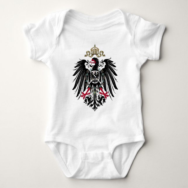 Body Para Bebê Águia Prussiana (Frente)