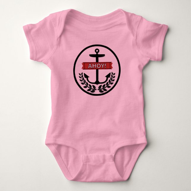 Body Para Bebê Ahoy - Bodysuit de Jersey para Bebê (Frente)