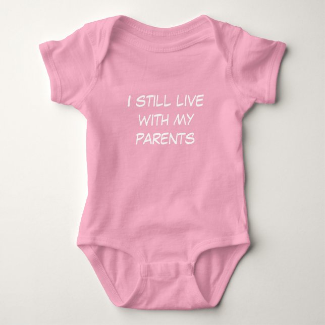 Body Para Bebê Ainda Vivo Com Meus Pais (Frente)