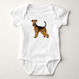 Body Para Bebê Airedale Terrier Cartoon Bingley Terrier Cute Dog