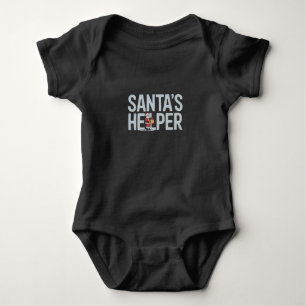Body Para Bebê Ajuda do Papai Noel Natal