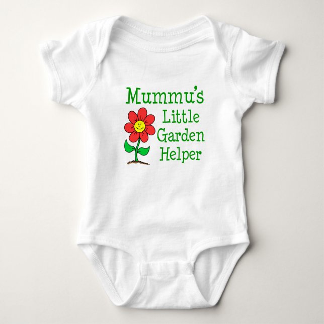 Body Para Bebê Ajudante de Jardim da Mummu (Frente)